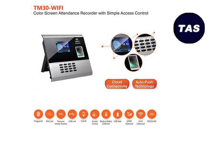 TM30 Biometric Fingerprint Clocking in Machines Slider